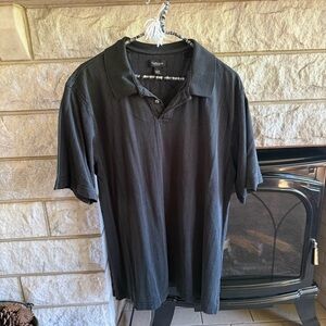 Van Heusen Black Polo Shirt Casual Comfort Large